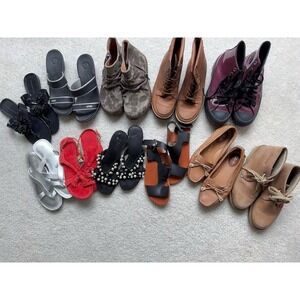 Bundles #2 Women 11 Shoes Size 5 & 6 Crocs, Ecco, J Crew, Clark Stuart Weizman